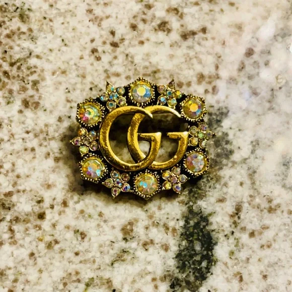 Gucci GG Aurora Crystal Brooch - Picture 3 of 3